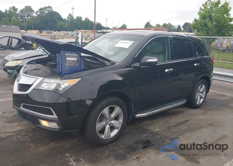 2011 Acura Mdx Technology Package z USA, uszkodzony, nr VIN 2HNYD2H67BH522953